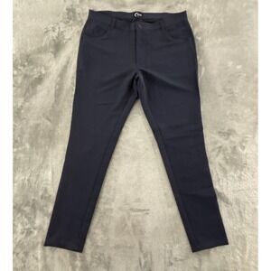 Zyia Active Performance Office Chino Pants‎ Mens XL Navy Blue 33" Inseam Stretch